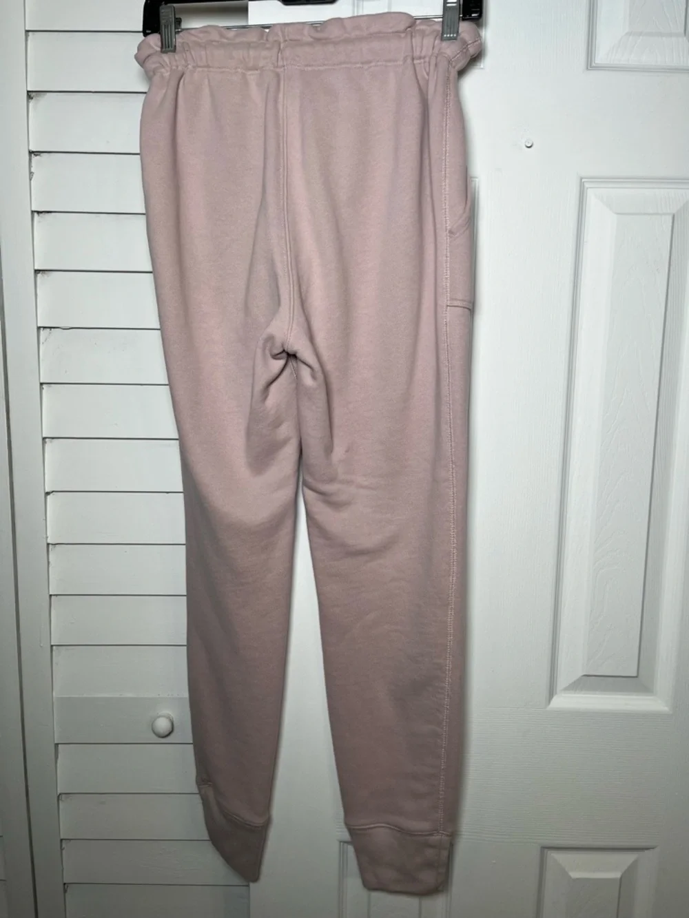 Abercrombie & Fitch Pink Paperbag High Rise Joggers Sweatpants Small - Picture 6 of 13